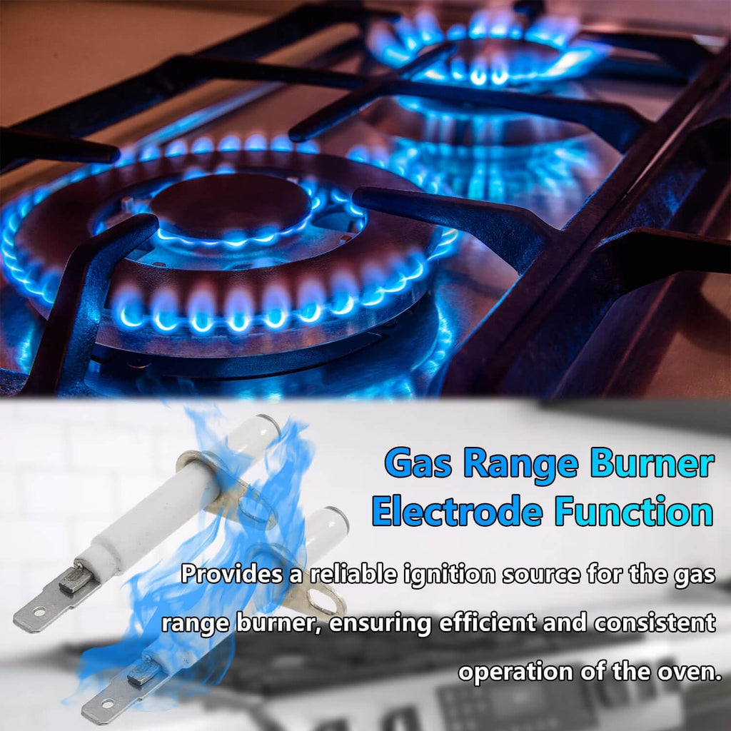 2PCS 00631633 Gas Range Burner Electrode Replacement for Bosch Oven Igniter Replacement Parts,Range Surface Burner Igniter,Replaces AP5950372 4162041 PS10057850