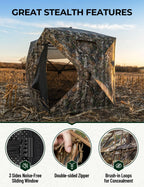 Hunting Ground Blind, See Through, Medium - 270° View