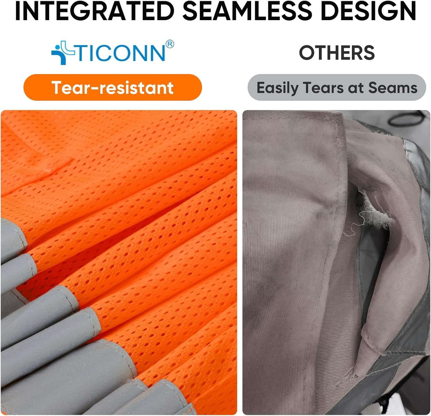 2PK/4PK Reflective Safety Vest, High Visibility Vest with Reflective Strips for Men Women, Meets ANSI II