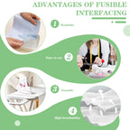 11.6"x30yd Lightweight Fusible Interfacing Fabric for Sewing Interfacing