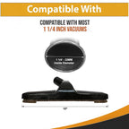 Replacement for Cen-Tec Systems Vacuum Floor Brush, Black