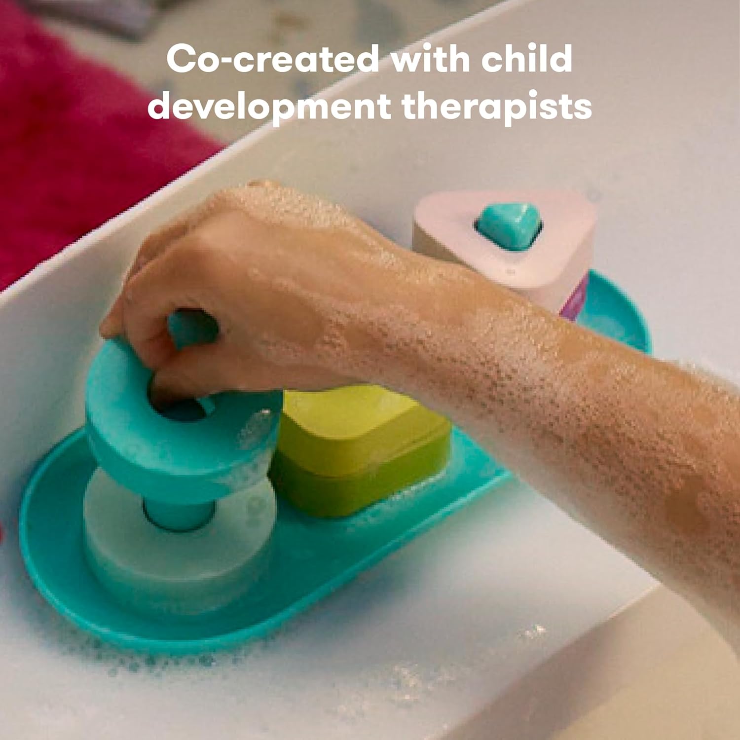 Frida Baby Sort + Solve Bath Puzzle Bath Toy, Matching + Sorting Bath Toys for Toddlers, Play with Purpose, Develop