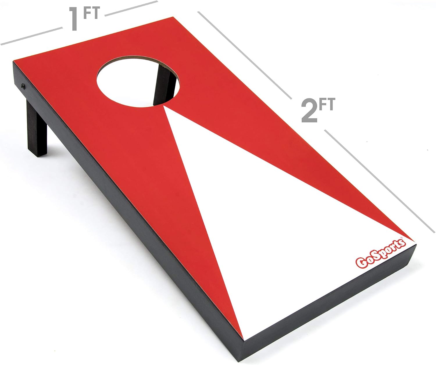 2 ft x 1 ft Portable Size Cornhole Set - Ready To Play with 6 Bean Bags and 2 Conrhole Boards - Great for Indoor