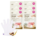 Hydrating Hand Mask 6 Pairs, Relieve and Soften with Shea Butter & Jojoba Oil, Deep Moisturizing Gloves for Dry