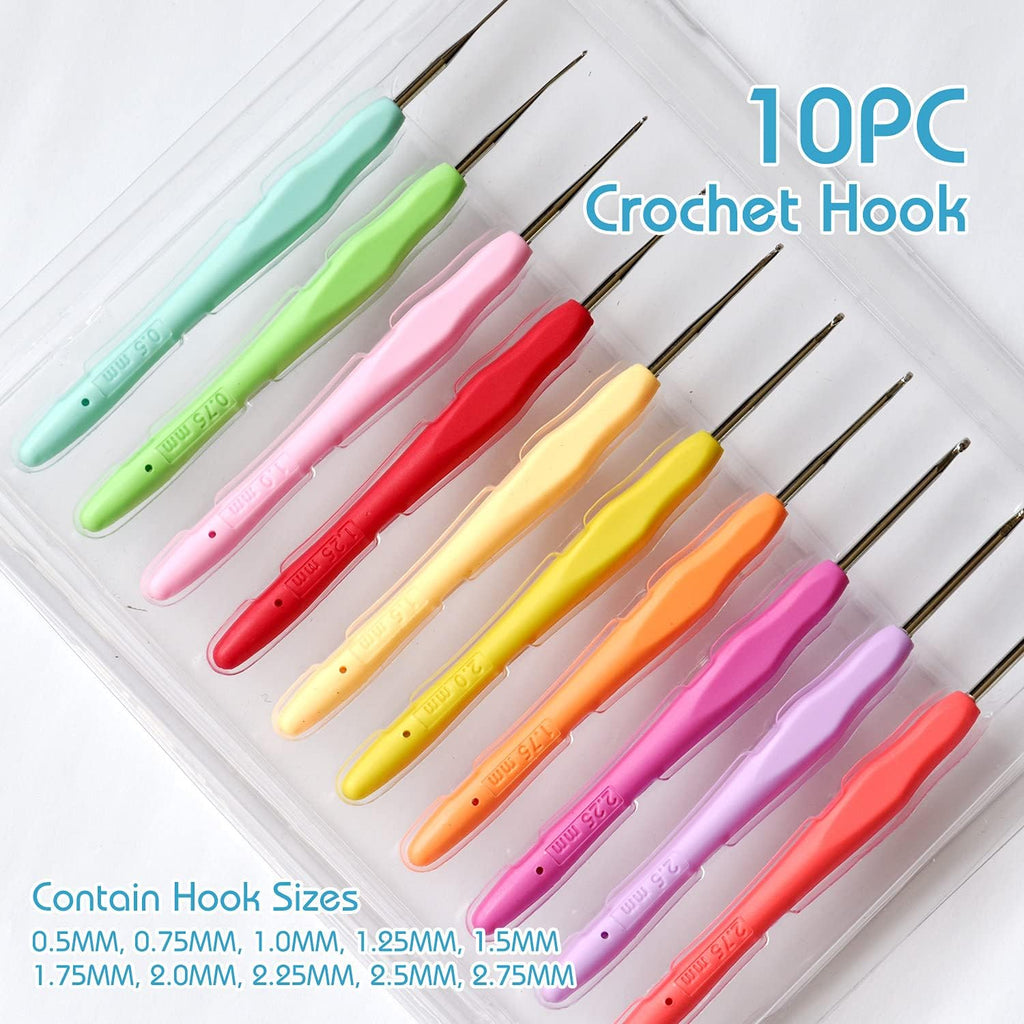 20 Pack Crochet Thread kit knittting kit for Knitting and Crochet Perfect Beginner Kit