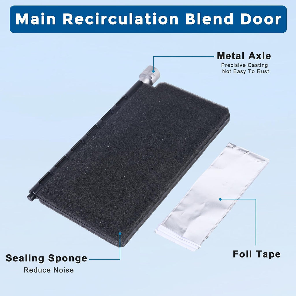 902-325 HVAC Blend Door Repair Kit Compatible with 2002-2010 Dodge Ram 1500 2500 3500 4500 5500 Replaces 68004226AA 68004226AB Recirculation
