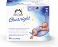 Amazon Brand - Mama Bear Overnight Baby Diapers with Leak Protection, Fragrance-Free, Size 4, 74 Count, Nighttime
