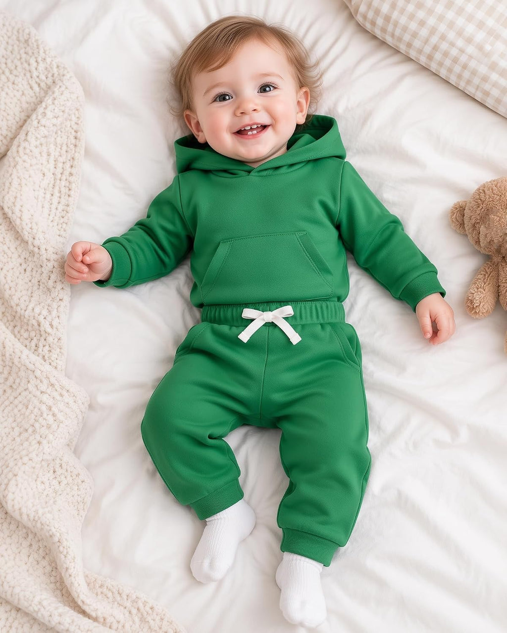 Newborn Baby Girls Fall Winter Hoodie Outfits