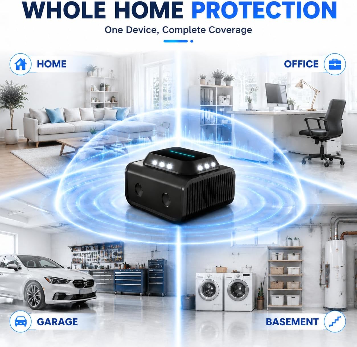 Ultrasonic Rodent Repeller Plug in for Mice, Rats & Squirrels – Electronic Pest Repellent Indoor – Mouse Deterrent