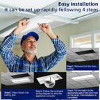 2x2 FT LED Center Basket Troffer Panel Light Drop Ceiling Lights