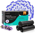 Lavender 30 Portable Toilet Bags with 30 Poo Gel Set, 8 Gallon | Camping Toilet Bags with Absorbent Gels Waste Bags
