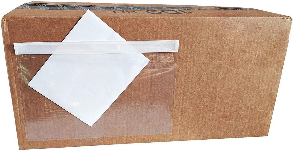 6" x 9" Clear Adhesive Top Loading Packing List Shipping Label Envelopes (500-Pack)