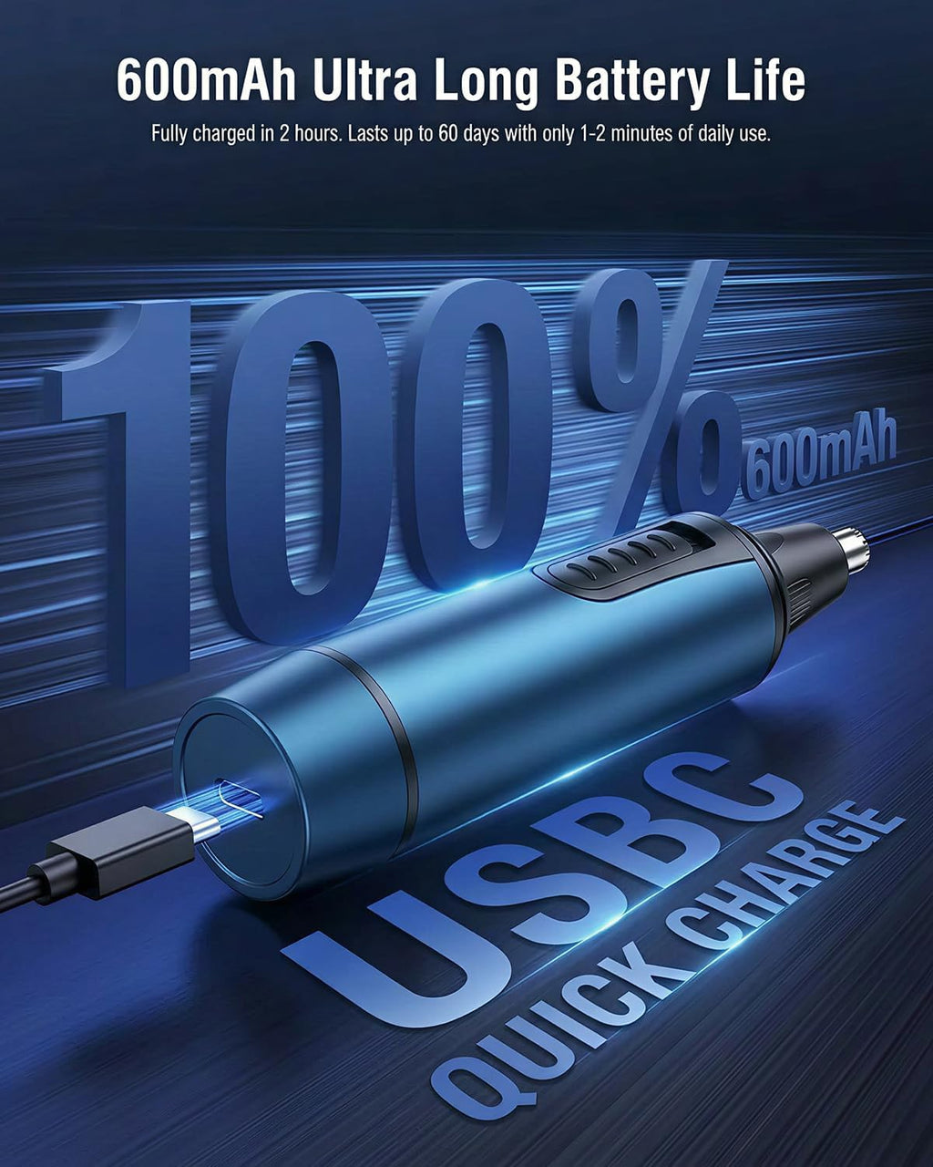 Nose Hair Trimmer for Men,2026 Professional 3 in 1 Painless RechargeableEar and Nose Trimmer,IPX7 Waterproof Eyebrow