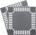 Classic Road Base Plates Street Building Kit Crossroad 2PCS