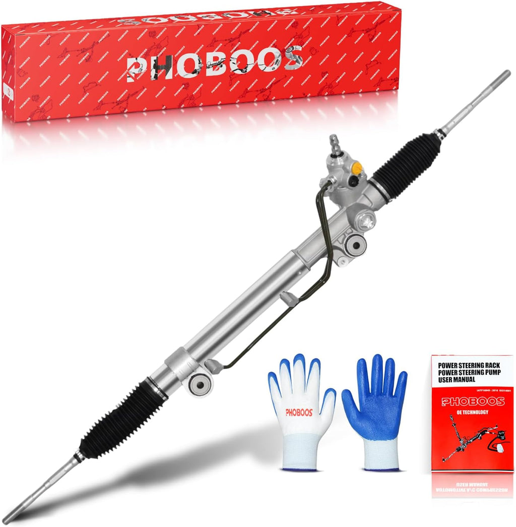 PHOBOOS Hydraulic Power Steering Rack and Pinion Fit for Toyota Tacoma