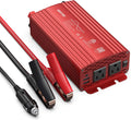 500W Pure Sine Wave Power Inverter DC 12V to AC(2 Outlets) 110V Car Charger Plug Inverter Adapter Converter with 4.2A