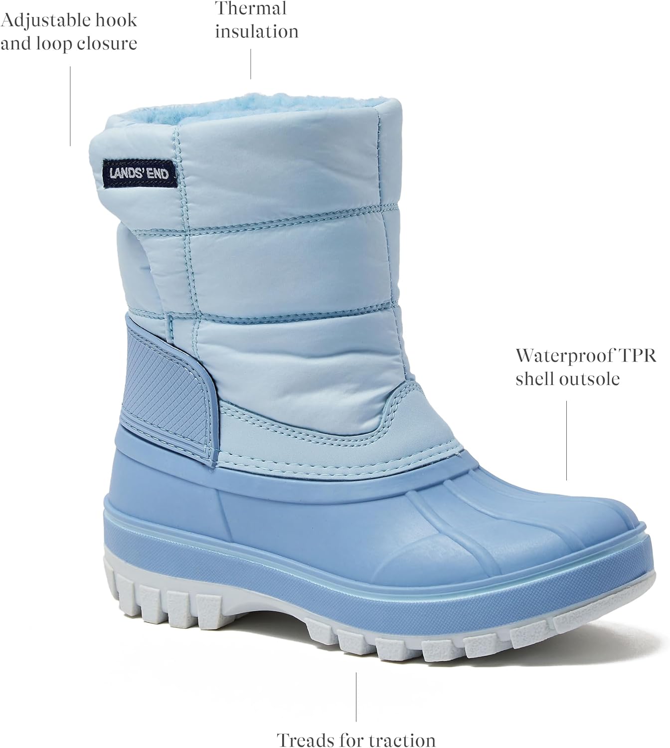 Waterproof Kids Snow Boots - Insulated Warm Fleece Lined Winter Boots for Toddlers, Girls & Boys Size 5-10 Toddler or