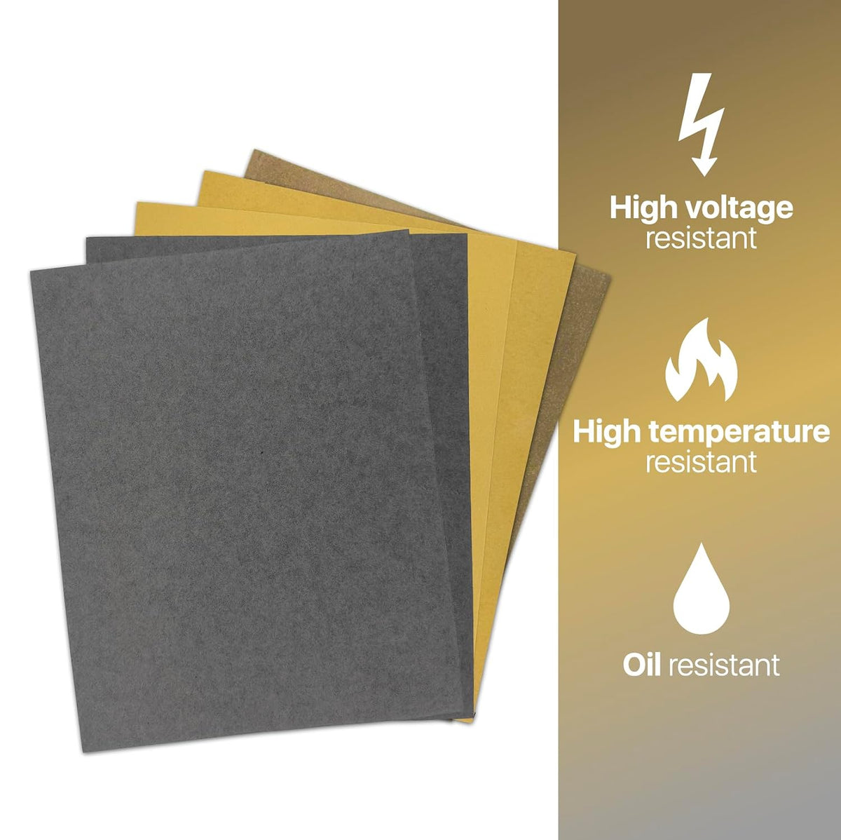Strongthium 5 Pcs Cork Rubber Gasket Material Non Asbestos Gasket