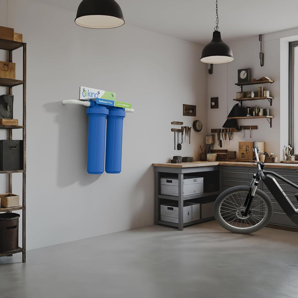 Whole House Salt Free Water Softener Alternative - Filters Dirt, Sand, and Debris - Protects Plumbing and Appliances