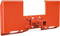 3/8" Skid Steer Mount Plate with 2" Removable Receiver, Orange | Heavy Duty 3/8" Steel Skid Steer Mount Plate with 2"