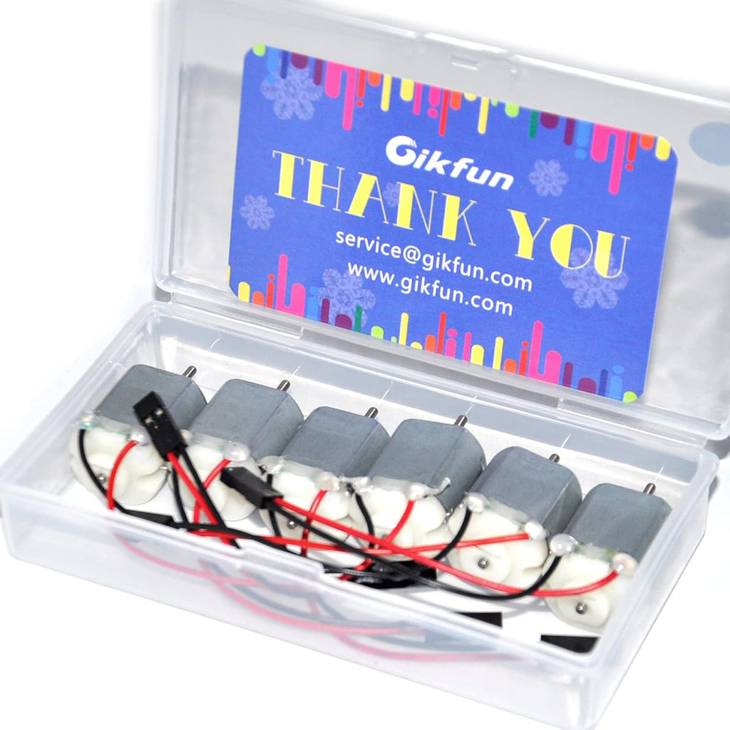 Gikfun 1.5V-6V DC Type 130 Micro Motor (Pack of 6PCS) EK1894