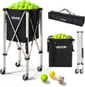 Tennis & Pickleball Hopper Holds 200/175/150/120 Balls, 3-in-1 Tennis Foldable Pickleball Basket Cart for Easy