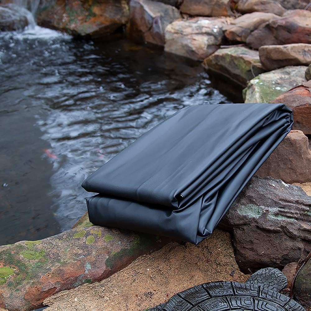 Corporation Flexible Pre-Cut PVC Liner - Ideal for Small Ponds, Koi Ponds, Water Gardens, and Fountains - 8 Foot x 10