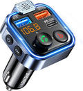 FM Transmitter in-Car Adapter, Wireless Bluetooth 5.3 Radio Car Kit | Type-C PD 20W+ QC3.0 Fast USB Charger