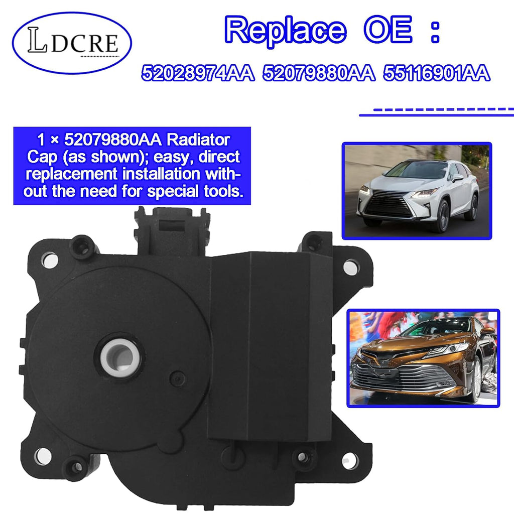 HVAC Air Blend Door Actuator 87106-07120,Compatible with Toyota 2007-2017 Camry Avalon Highlander Sienna Venza Lexus ES350 RX350，Main & Left Main Air Door Actuator Mix Motor Assembly Replace 604-906