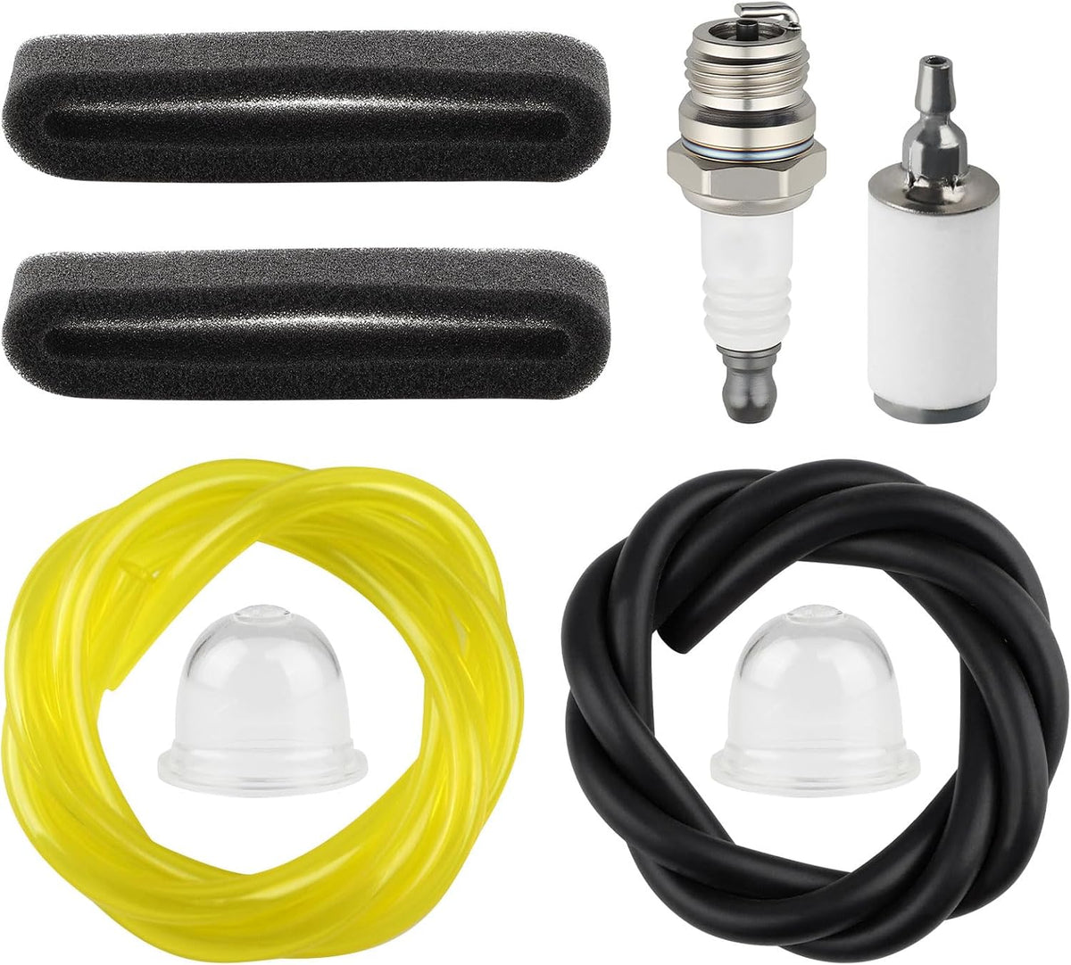 794-00055A Spark Plug Air Filter for Troy Bilt Craftsman 25cc 27cc Weed Eater WS2200 WS210 WC210 WC2200 TB32EC TB21EC TB22EC TB22 TB25CB TB252S TB35EC Fuel Line Primer Bulb Air Filter