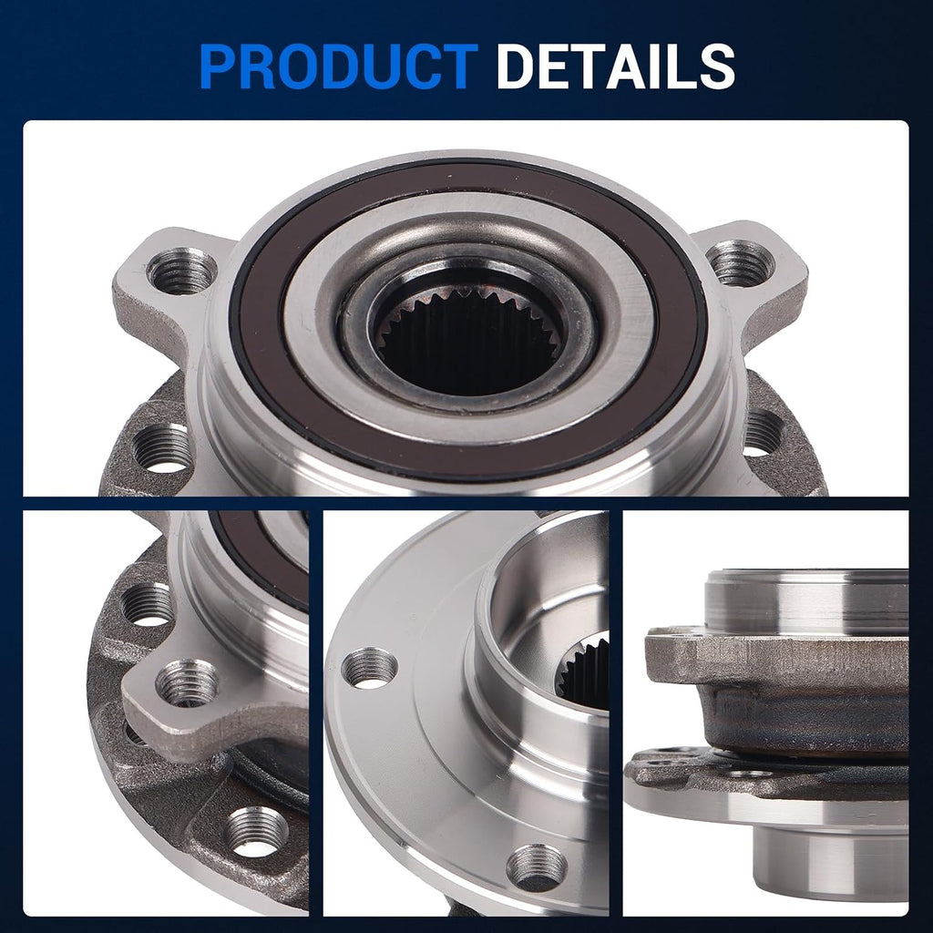 Autoround 513349 Front Wheel Hub Assembly Fits 14-23 Jeep Cherokee