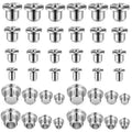 32 Pieces Dowel Pins Center Point Set Solid Hollow Dowel Tenon Center Transfer Plugs Pointed Dowel and Tenon Center