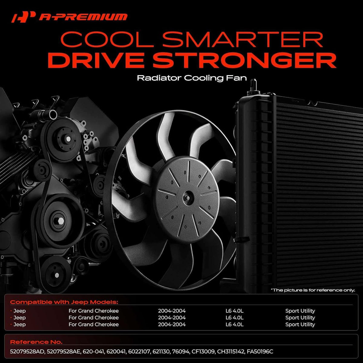 A-Premium Engine Radiator Cooling Fan Assembly
