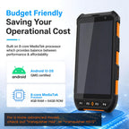 Android 13 Barcode Scanner Handheld Mobile Computer, 5.5-inch Touchscreen PDA Scanner with Integrated Honeywell 1D &