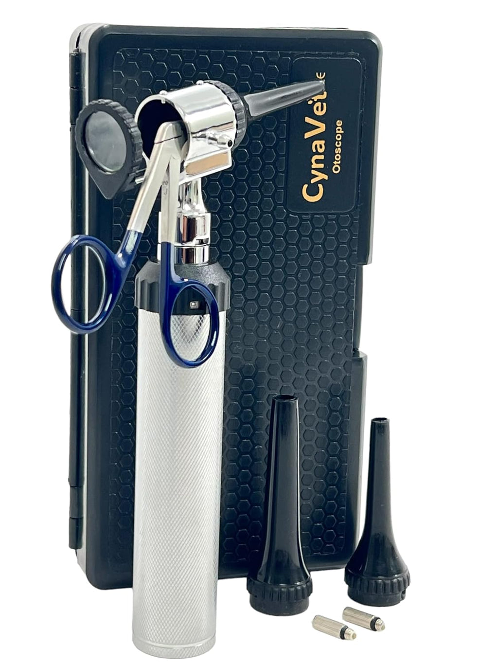 Premium Veterinary Otoscope Set Kit Veterinary Diagnostic Set Instrument with Reusable Ear Speculas Set -Veterinary