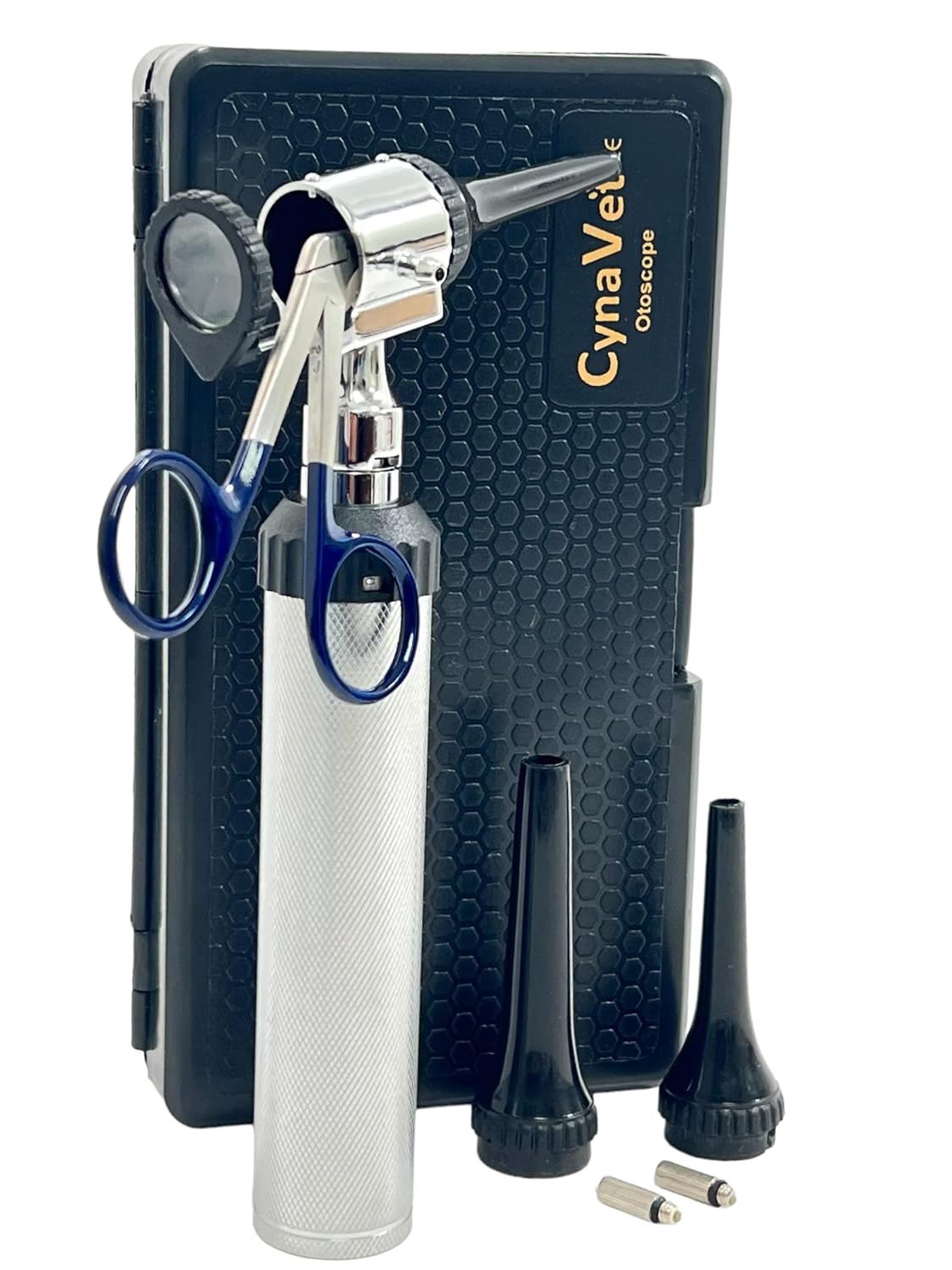 Premium Veterinary Otoscope Set Kit Veterinary Diagnostic Set Instrument with Reusable Ear Speculas Set -Veterinary