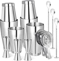 Cocktail Shaker Set,Boston Shaker 15Pc Drink Shaker Bartending Kit