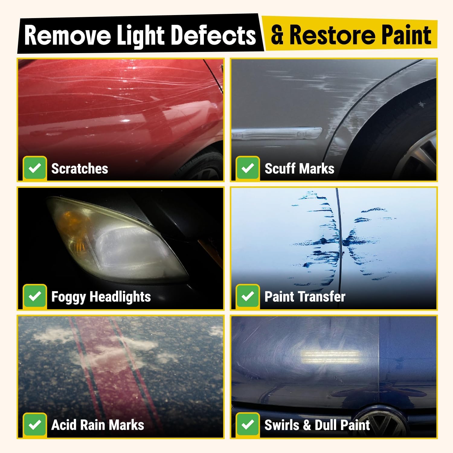 Scratch & Swirl Remover for Cars, Paint Restorer, 8.4 oz | Paint scratch & swirl remover, helps reduce light