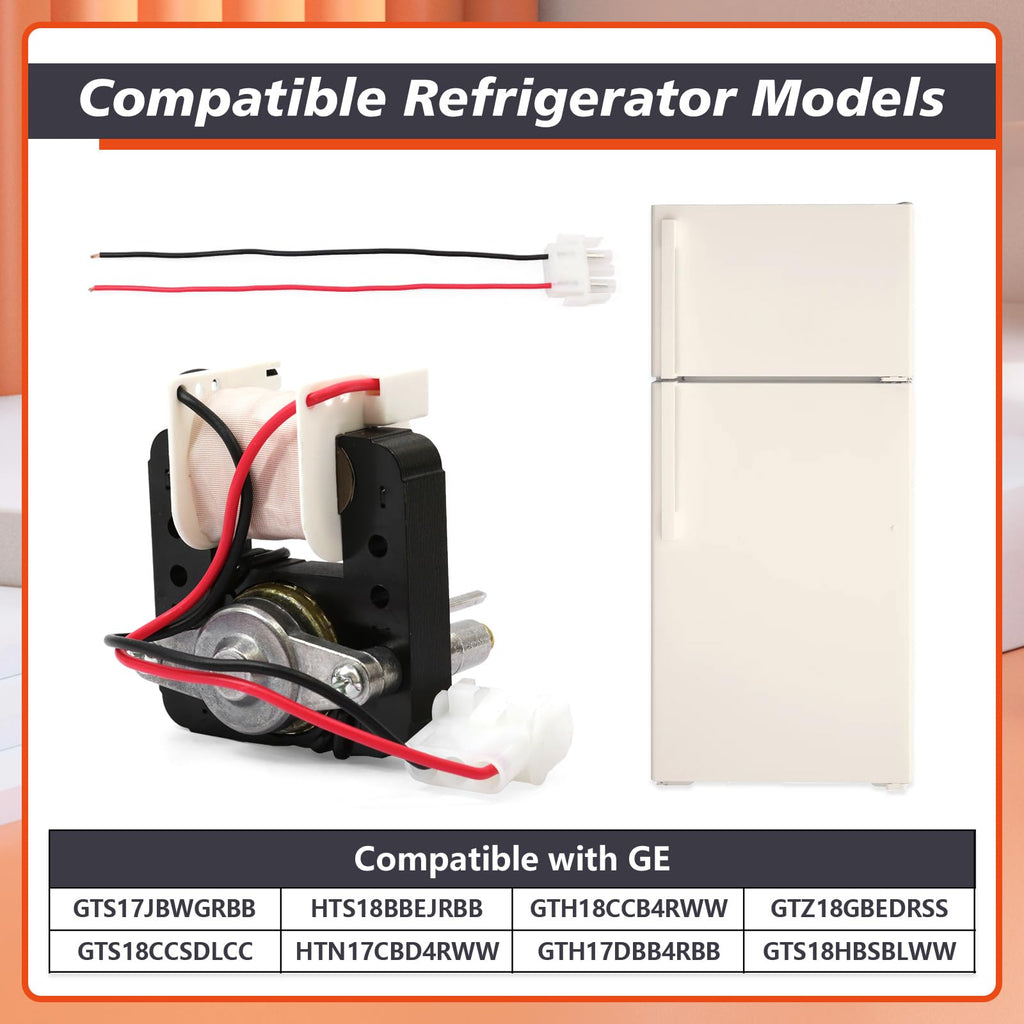 Mhrxusd WR60X10238 Refrigerator Condenser Fan Motor Compatible with GE