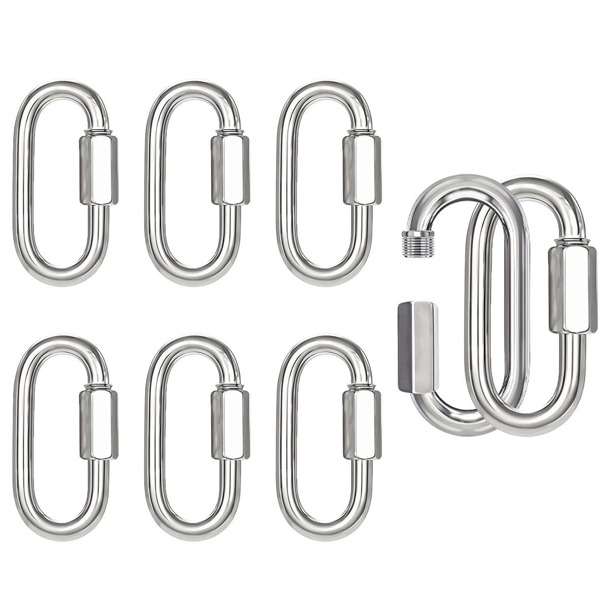 3IN Quick Link, Heavy Duty Chain Link (Silver,8PCS)