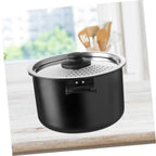 2pcs Replacement Pot Side Handles, Black Plastic, 1 or 2 Hole