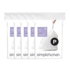 Code P 100 Count Custom Fit Liners, Drawstring Kitchen Trash Bags, One-by-One Mess-Free Dispense, Extra Thick &