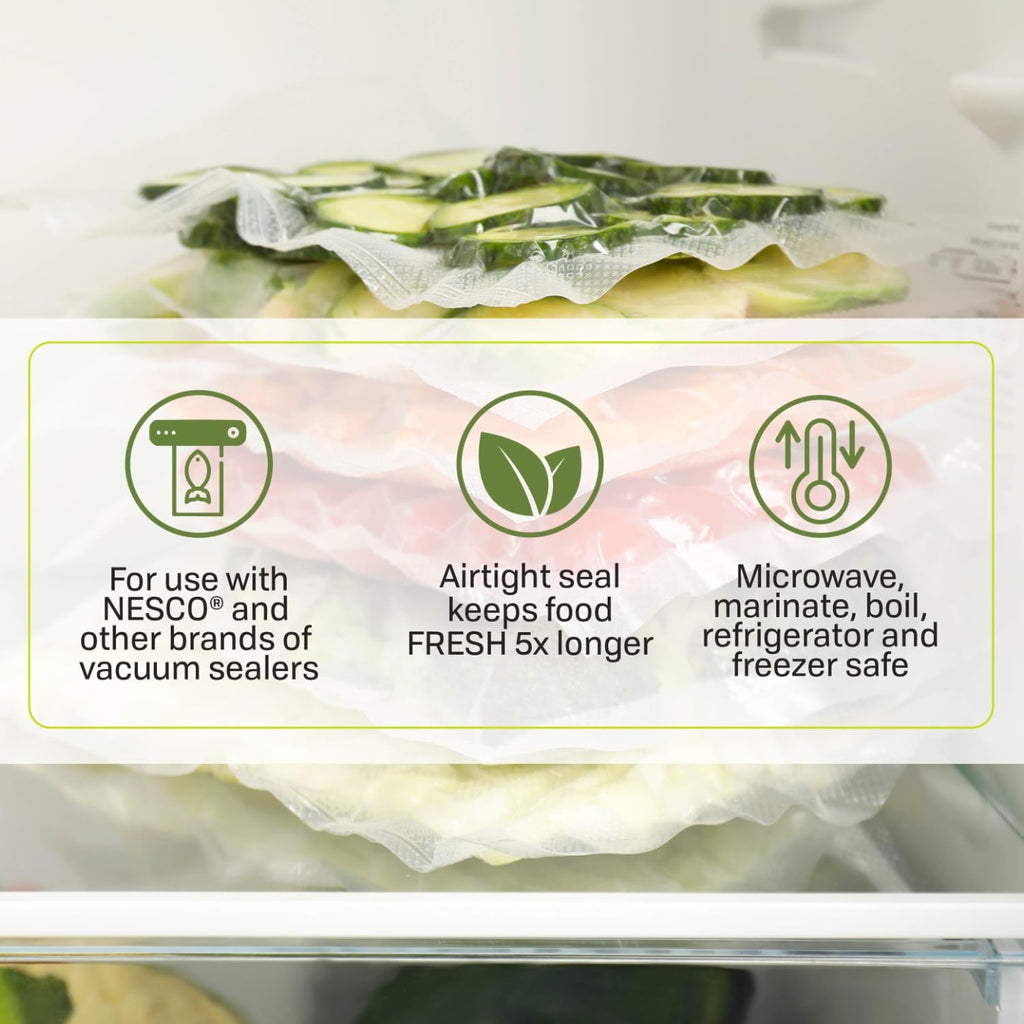 VS-04R Vacuum Sealer Rolls, 11-Inch