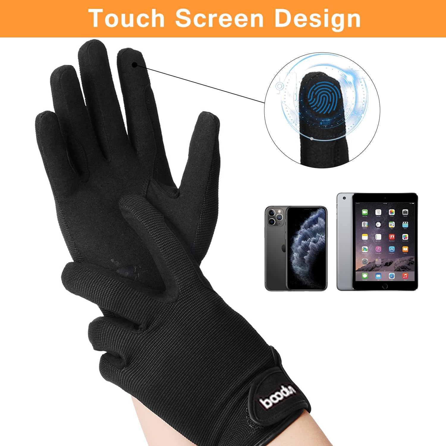 Horseback Riding Gloves - Professional Equestrian Gloves for Women, Men- Touchscreen, Cycling, Motorcycle Outdoors