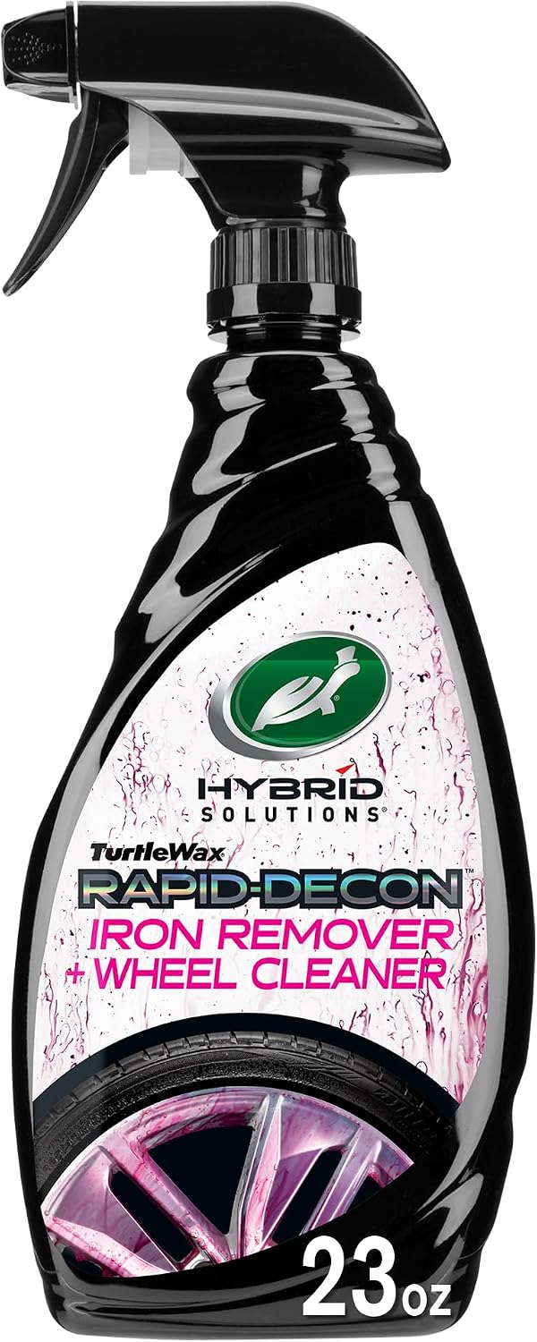 Hybrid Solutions Iron Remover & Wheel Cleaner, 23 oz. (1 Pack) | Rapid Decon Removes Dirt, Iron & Brake Dust, pH