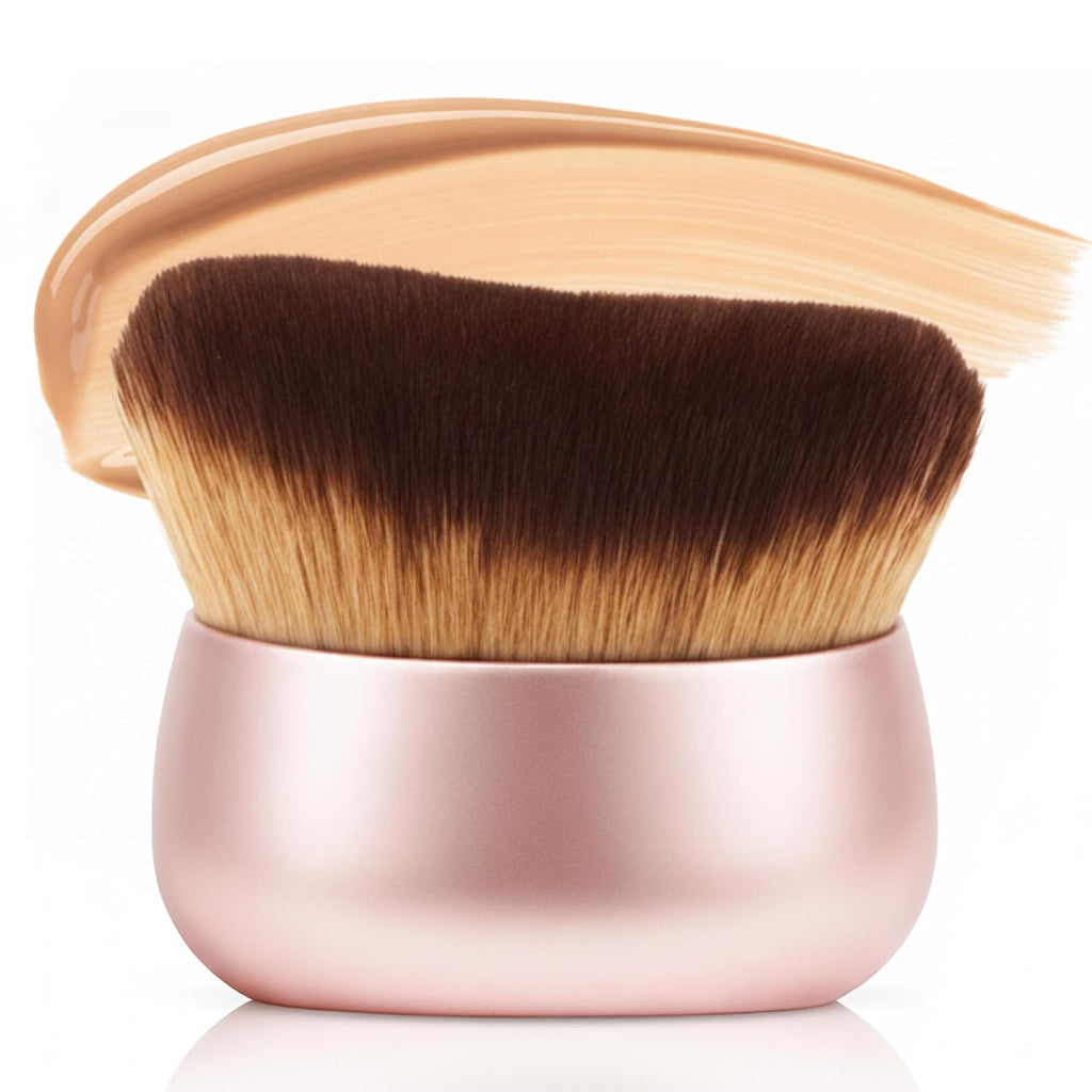 Streak-Free Kabuki Self Tanner Brush, Large Body Makeup Brush,Soft Dense Body Brus h for Self Tanner, Vegan Tanning