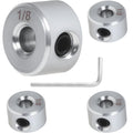 4pcs 1/8" bore Shaft Collar,Zinc Plated Set-Screw Shaft Collars