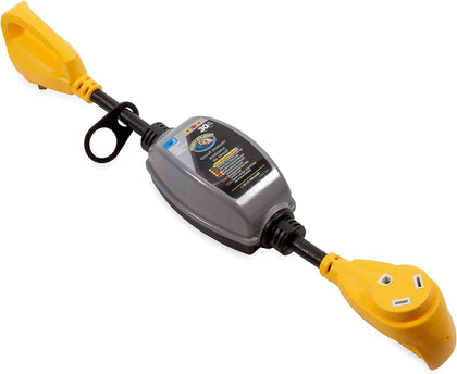 PowerGrip 30-Amp Camper/RV Circuit Analyzer Dogbone | Features Integrated Surge Protection Up to 2100 Joules &