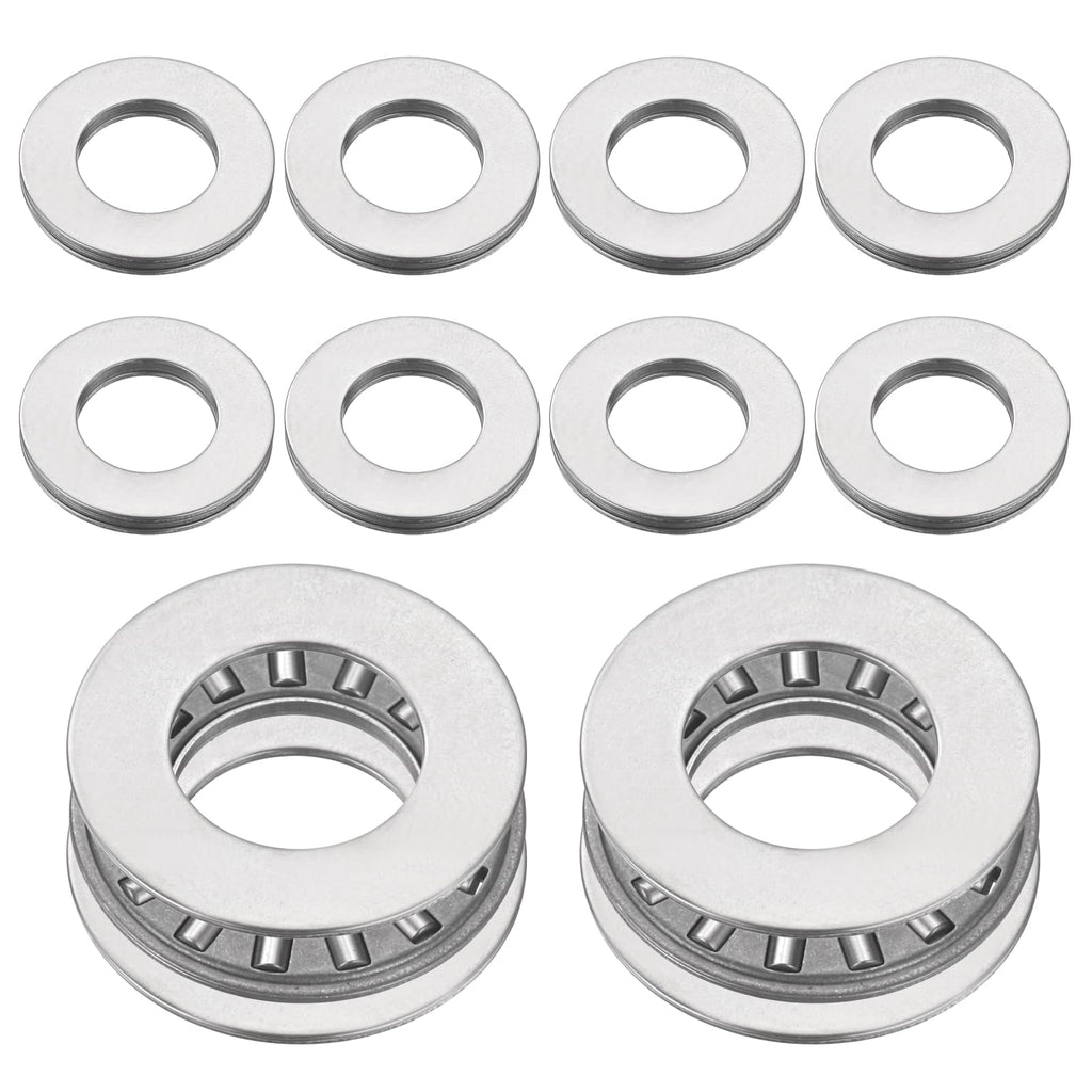 uxcell 10 Sets NTA815 Thrust Needle Roller Bearings with Washers, ID 1/2"