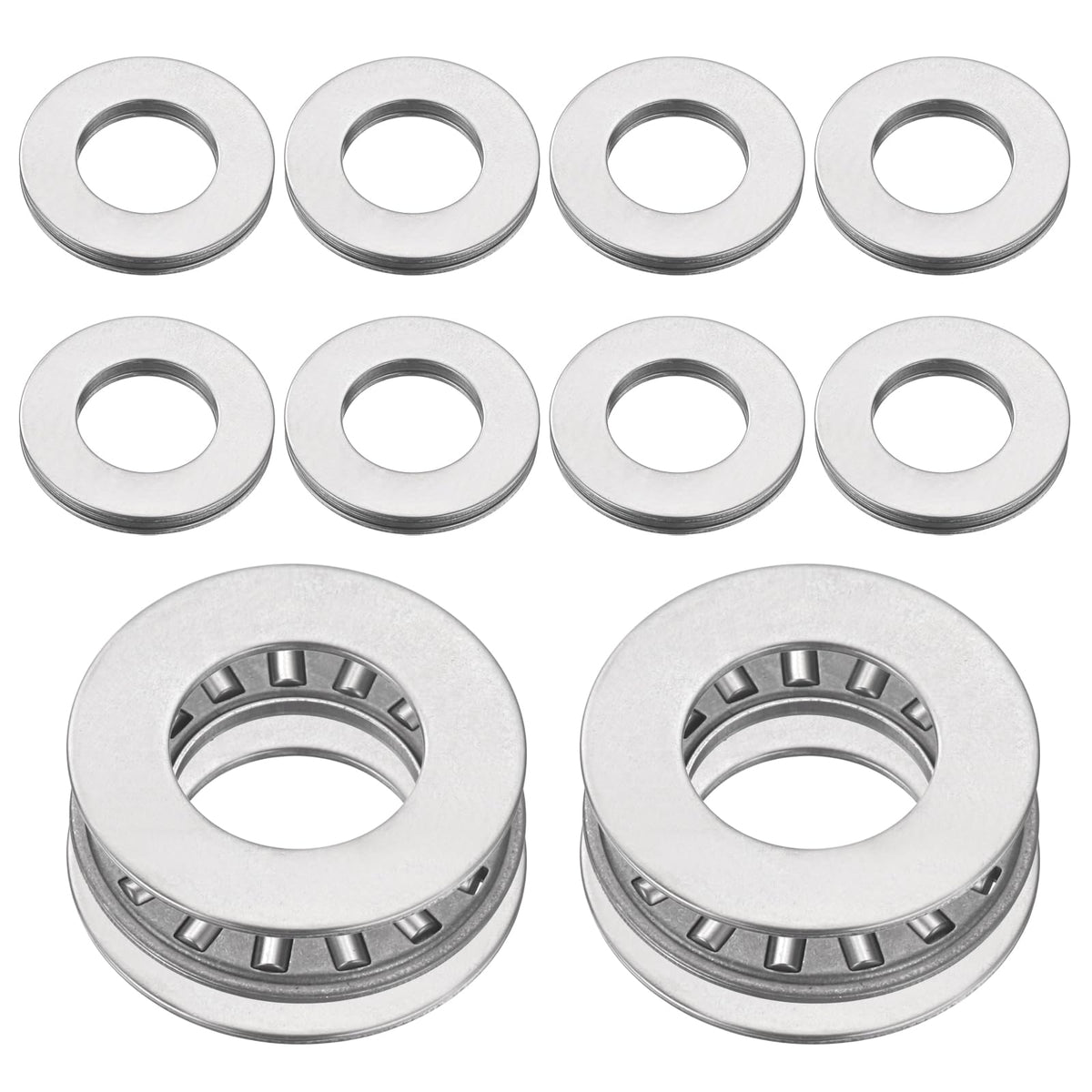 uxcell 10 Sets NTA815 Thrust Needle Roller Bearings with Washers, ID 1/2"